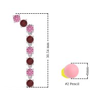 Waterfall Dangle Prong-Set Earrings