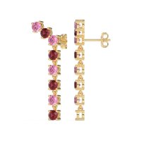 Waterfall Dangle Prong-Set Earrings