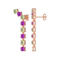 Waterfall Dangle Prong-Set Earrings