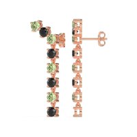 Waterfall Dangle Prong-Set Earrings