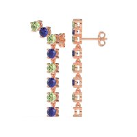 Waterfall Dangle Prong-Set Earrings