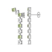 Waterfall Dangle Prong-Set Earrings