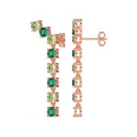 Waterfall Dangle Prong-Set Earrings