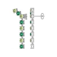 Waterfall Dangle Prong-Set Earrings