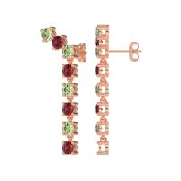 Waterfall Dangle Prong-Set Earrings