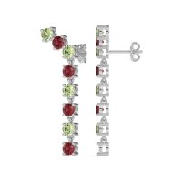 Waterfall Dangle Prong-Set Earrings