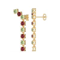 Waterfall Dangle Prong-Set Earrings