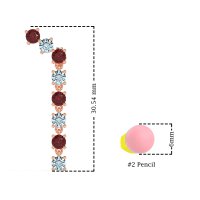 Waterfall Dangle Prong-Set Earrings