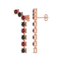 Waterfall Dangle Prong-Set Earrings