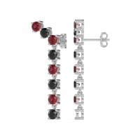 Waterfall Dangle Prong-Set Earrings