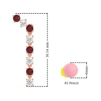 Waterfall Dangle Prong-Set Earrings