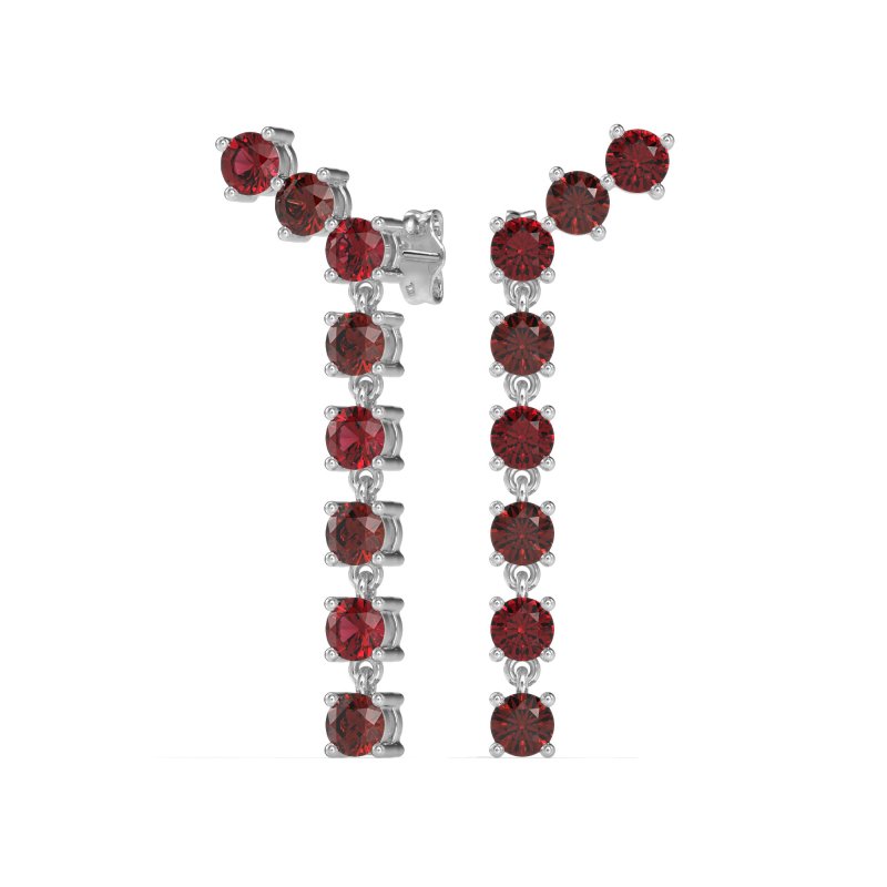 Waterfall Dangle Prong-Set Earrings