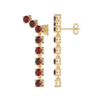 Waterfall Dangle Prong-Set Earrings