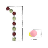 Waterfall Dangle Prong-Set Earrings