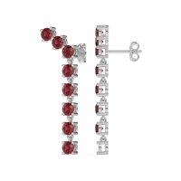 Waterfall Dangle Prong-Set Earrings