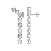 Waterfall Dangle Prong-Set Earrings