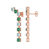 Waterfall Dangle Prong-Set Earrings