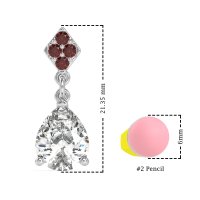 Pear Drop Simple Earrings