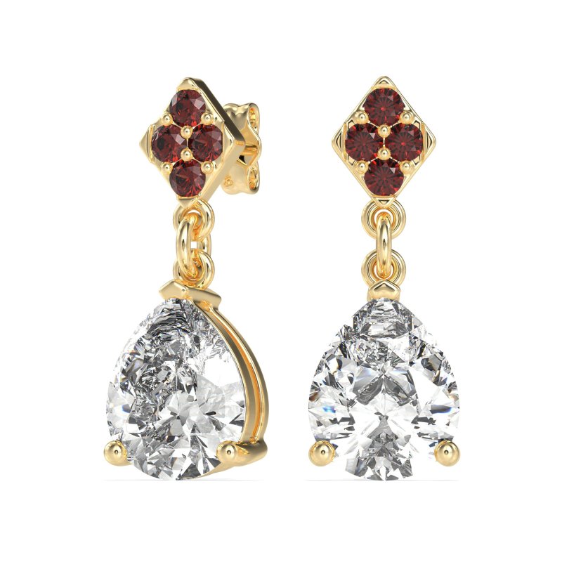 Pear Drop Simple Earrings