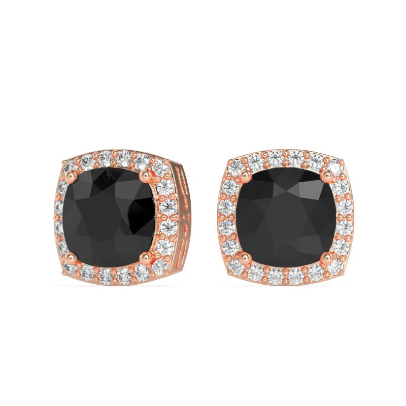 Classic Cushion Halo Earrings