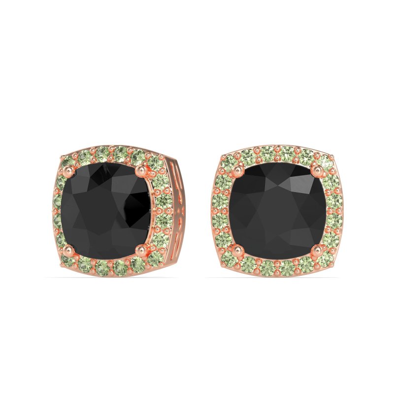 Classic Cushion Halo Earrings