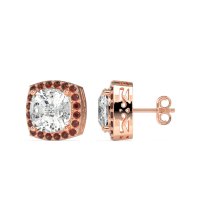 Classic Cushion Halo Earrings