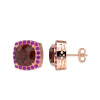 Classic Cushion Halo Earrings