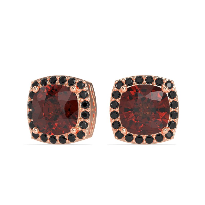 Classic Cushion Halo Earrings