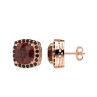 Classic Cushion Halo Earrings