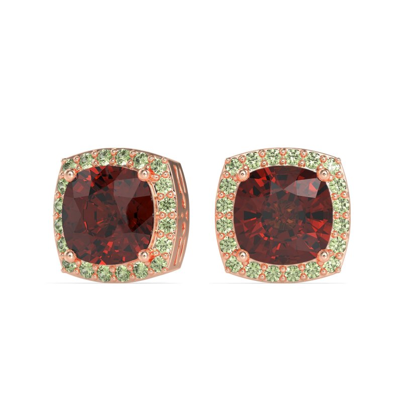 Classic Cushion Halo Earrings