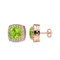 Classic Cushion Halo Earrings