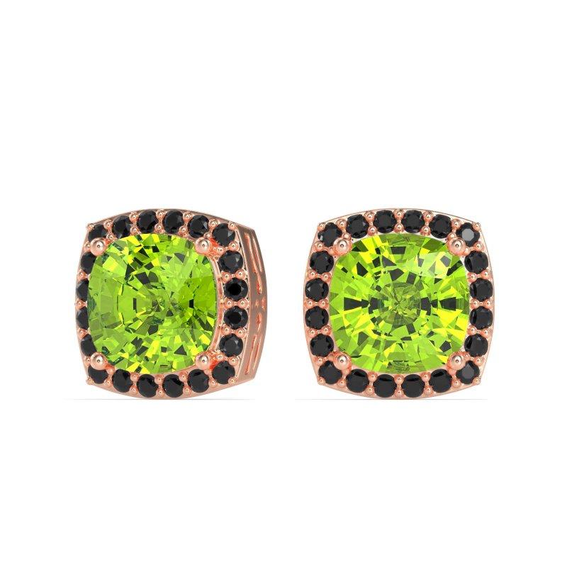 Classic Cushion Halo Earrings