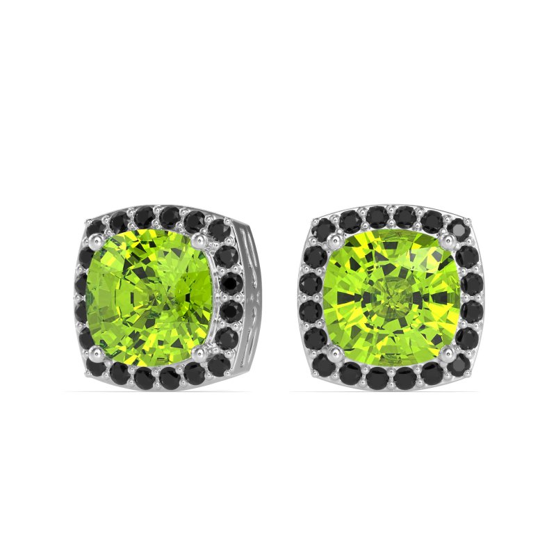 Classic Cushion Halo Earrings
