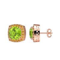 Classic Cushion Halo Earrings