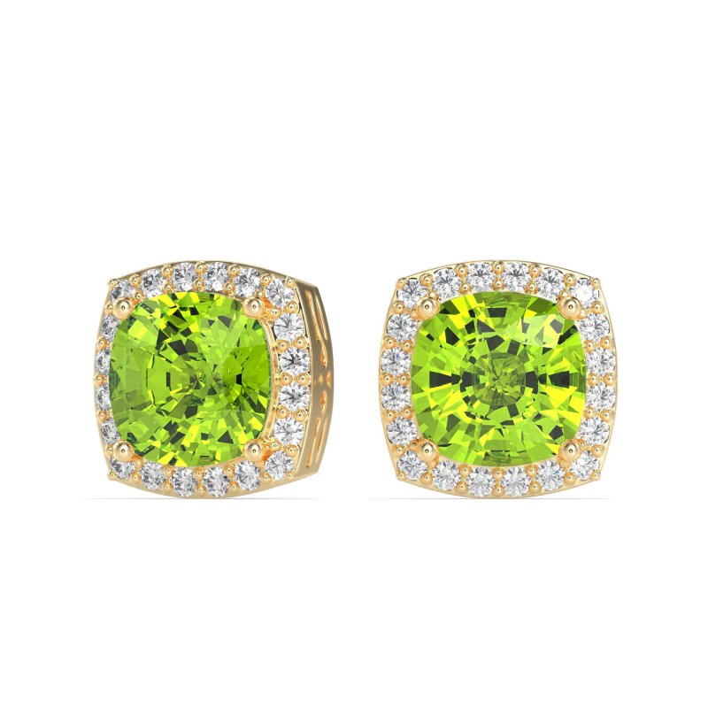 Classic Cushion Halo Earrings