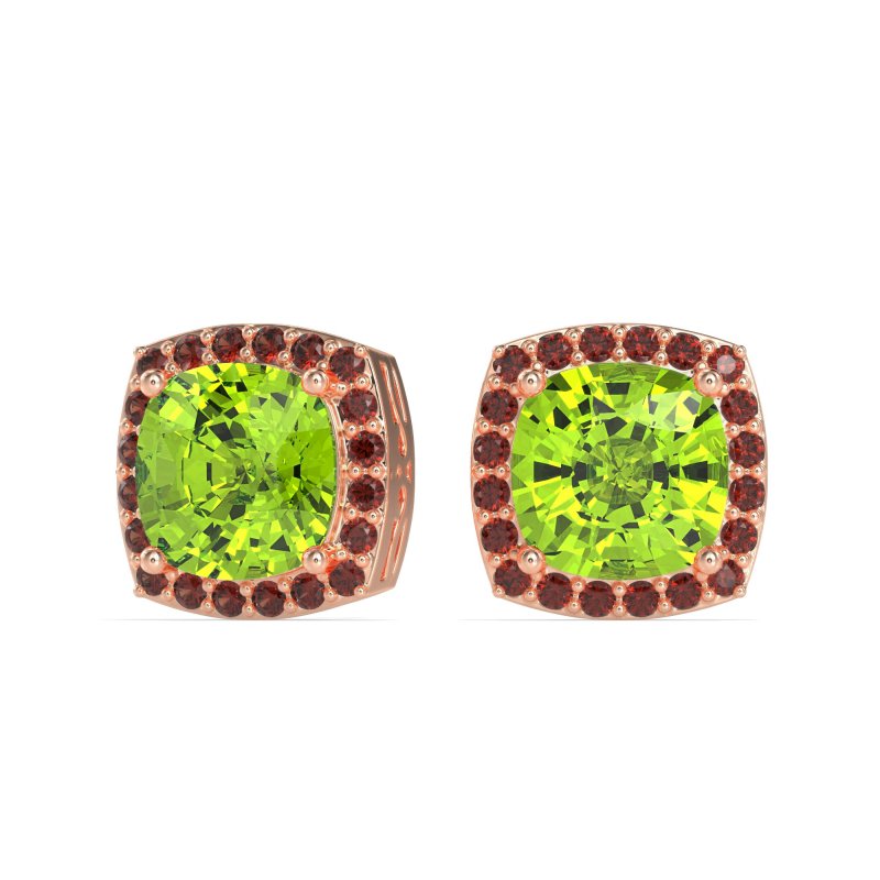 Classic Cushion Halo Earrings