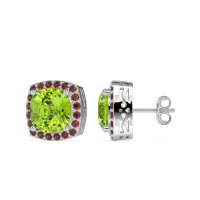 Classic Cushion Halo Earrings