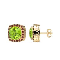Classic Cushion Halo Earrings