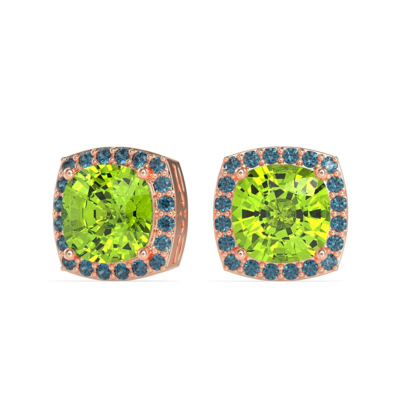 Classic Cushion Halo Earrings