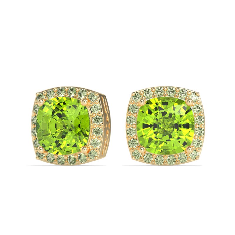 Classic Cushion Halo Earrings
