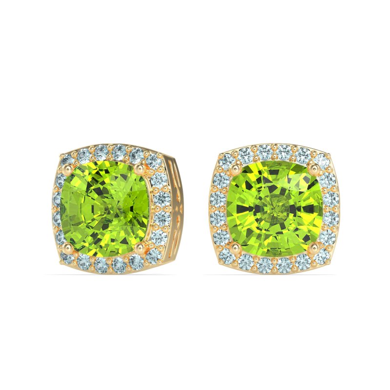 Classic Cushion Halo Earrings