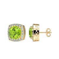 Classic Cushion Halo Earrings
