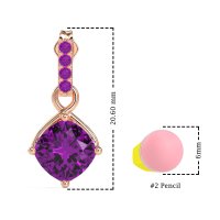 Classic Cushion Drop Earrings