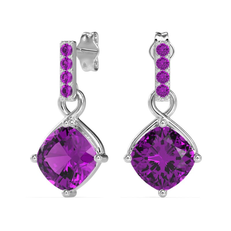 Classic Cushion Drop Earrings