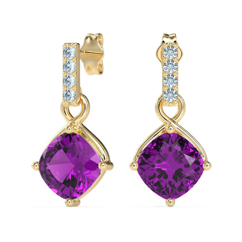 Classic Cushion Drop Earrings