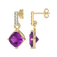 Classic Cushion Drop Earrings