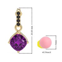 Classic Cushion Drop Earrings