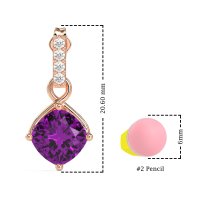 Classic Cushion Drop Earrings