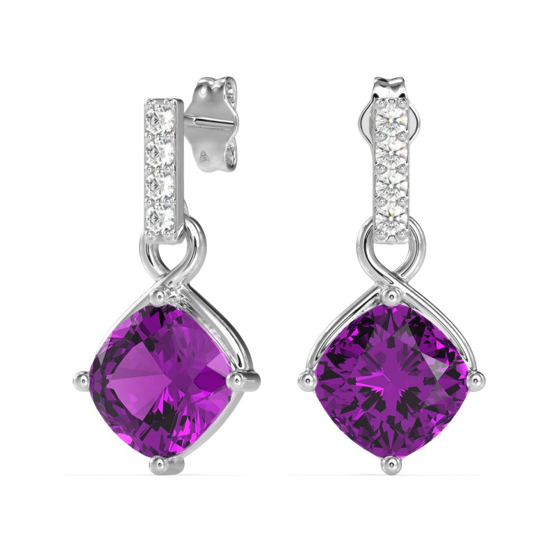 Classic Cushion Drop Earrings