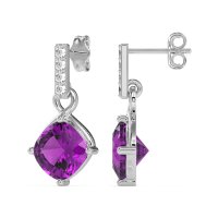 Classic Cushion Drop Earrings